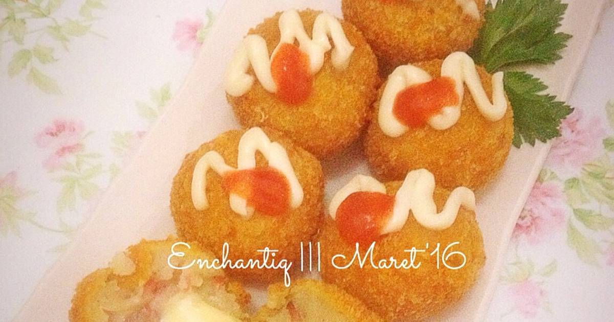 Resep Potato Sausage Cheese Ball oleh Anisa Nur Jannah (encha) Cookpad