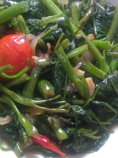 Foto resep 2. Tumis kangkung siram saus tiram