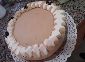 Una foto de Crema moka (relleno/decoración)