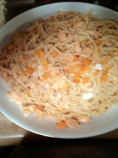 A picture of Citrus Salmon Pasta.