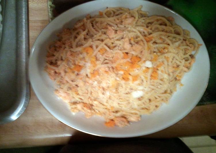 Recipe of Homemade Citrus Salmon Pasta