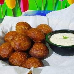 A picture of Millet banana Appe.