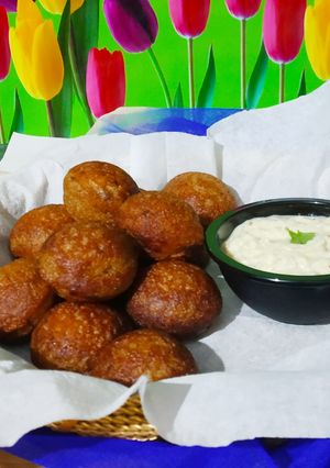 A picture of Millet banana Appe.