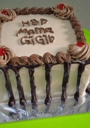 Foto resep Bolu ultah 2 telur (Mocacinno)