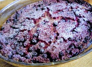 Una foto de Clafoutis de frutos rojos