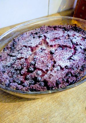 Una foto de Clafoutis de frutos rojos