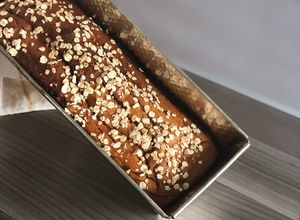 Una foto de Budín fit proteico (cero harinas cero azúcar) de avena y banana