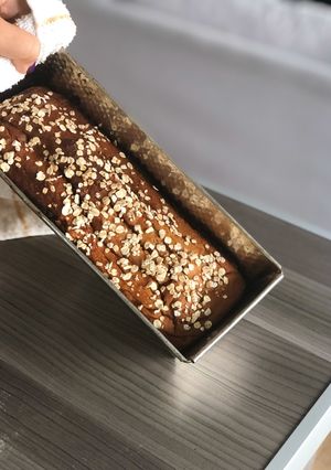 Una foto de Budín fit proteico (cero harinas cero azúcar) de avena y banana