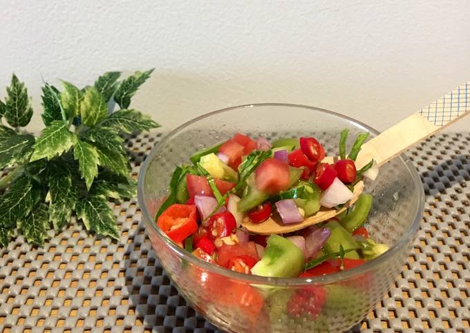 Ternyata begini lho! Cara praktis membuat Sambal dabu dabu dengan olive oil  lezat