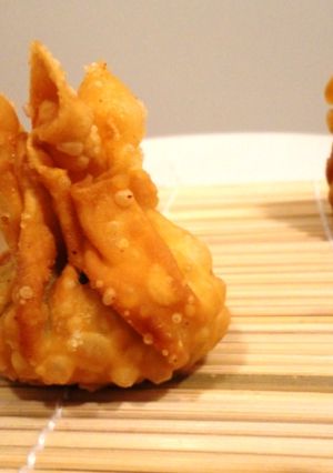 A picture of Fried Chicken Wontons.