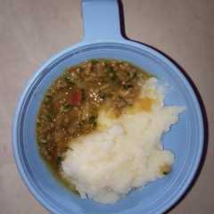 รูปของ Mpasi Gio 7+ tongseng sapi bayam