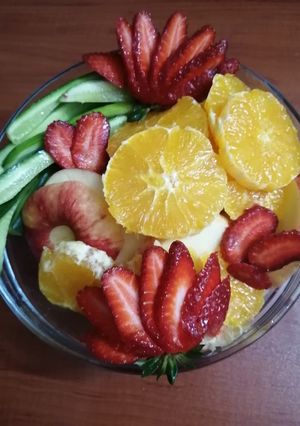 عکسی از دستور ایده تزئین میوه