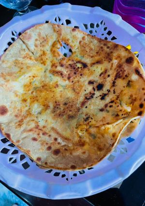 A picture of Alu ka paratha.