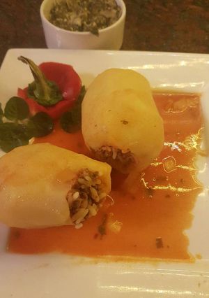 Una foto de Papas Rellenas Mediterraneas