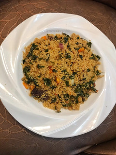 A picture of Dambun cous cous.