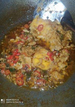 Foto resep Telur saus pedas