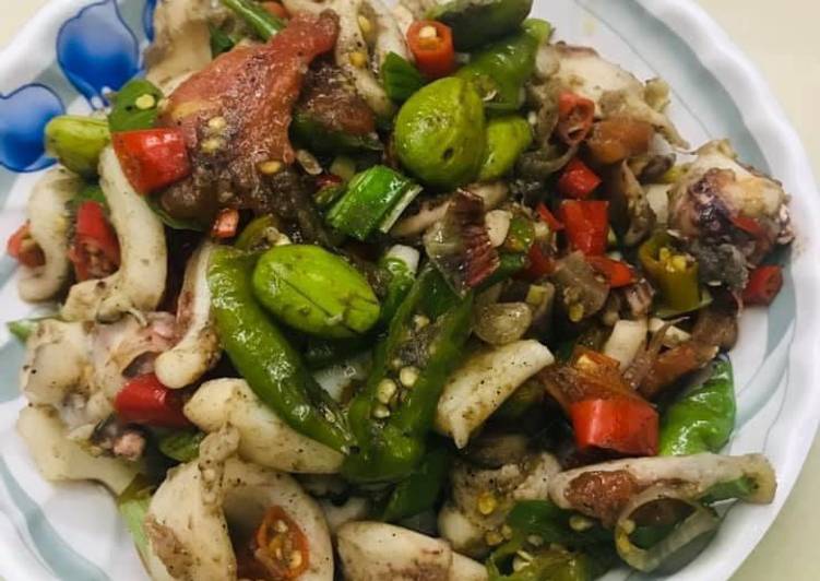 Resep Cumi pete Anti Gagal