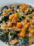 Espinaca y boniato / batata / camote cremosos...🧅🍠🧄