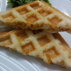 A picture of Chicken tikka sandwiches.