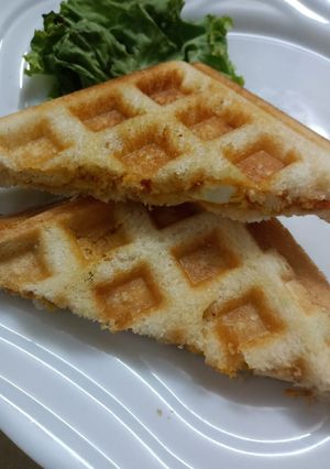 A picture of Chicken tikka sandwiches.