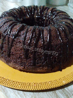 عکسی از دستور کیک شکلاتی خیس😋