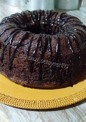 عکسی از دستور کیک شکلاتی خیس😋