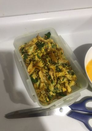 Una foto de Torta de espinaca y pollo
