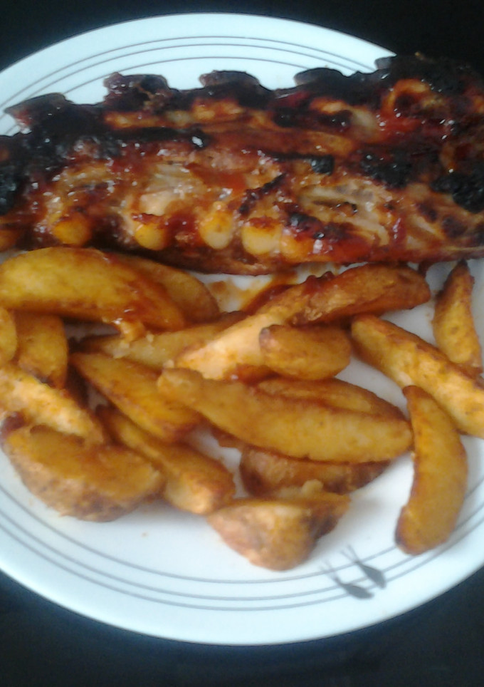 Una foto de Costillas barbacoa