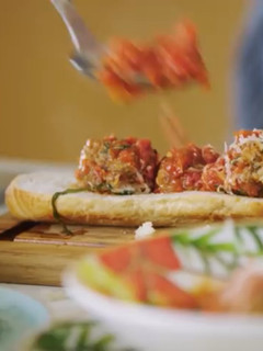 Una foto de Albóndigas con salsa napolitana