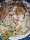 Capeletinis con salsa cremosa