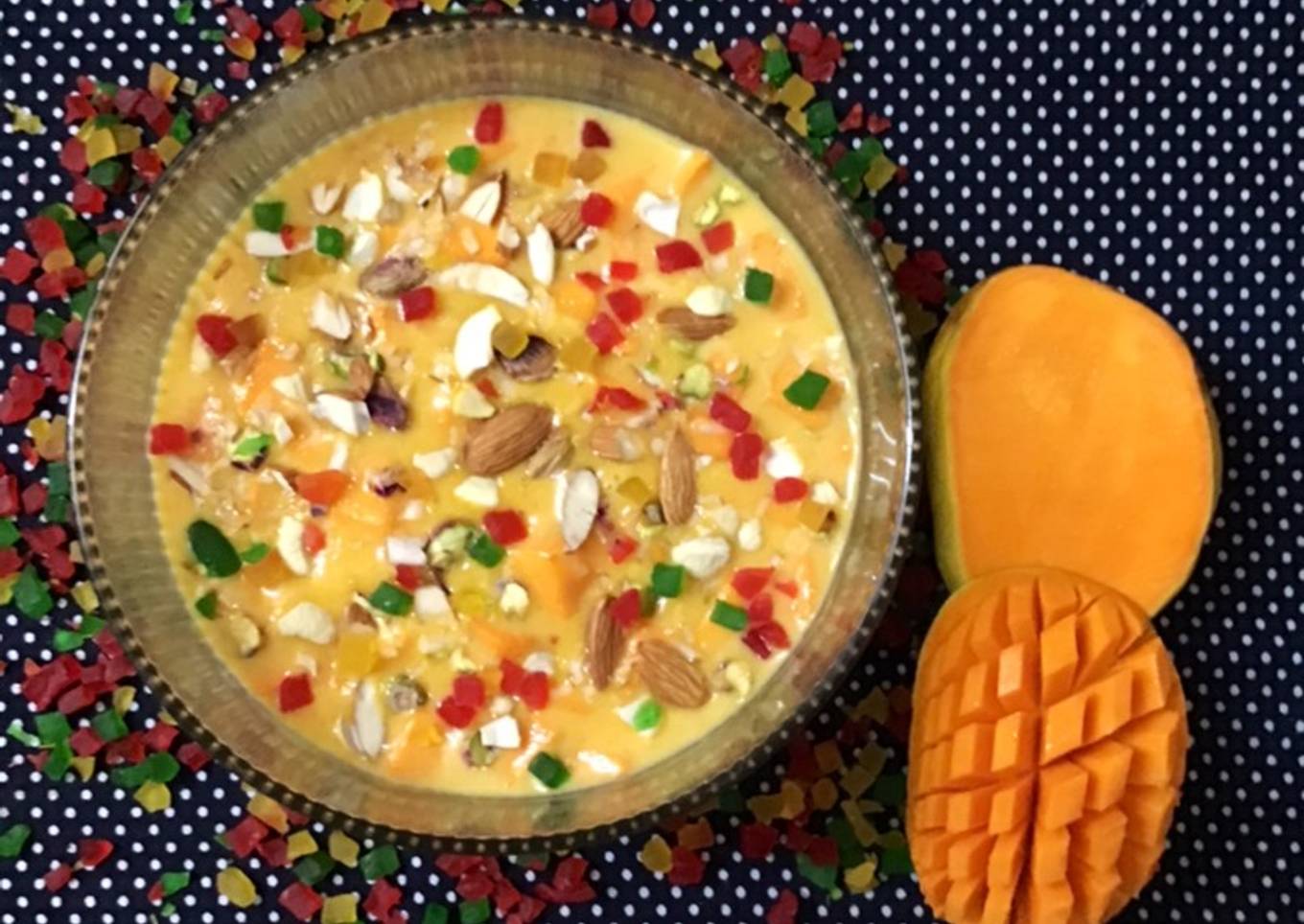 Mango custard