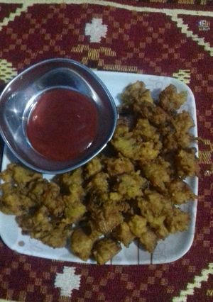 A picture of Chawal ke pakode.