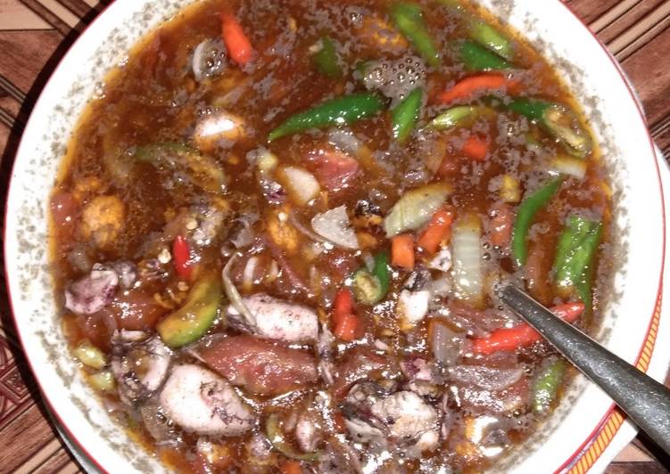 Resep Tumis cumi hitam pedas, Bikin Ngiler