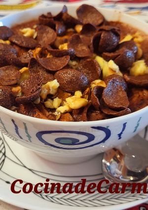 Una foto de Desayuno chocolatado... improvisado ☕️😋