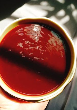 Hình của món OKONOMIYAKI sauce homemade - Sốt bánh xèo Nhật Bản.