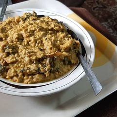 A picture of Ukwa aka breadfruit porridge.