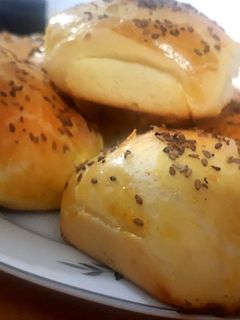 عکسی از دستور نان همبرگر پنبه ای🍔