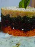 Timbal crudivegano de vegetales