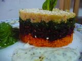 Timbal crudivegano de vegetales