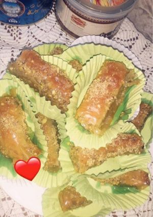 صورة لوصفة بقلاوة سورية بعجينة الفيلو