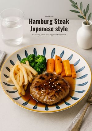 Foto resep Hamburg Steak in Japanese Style