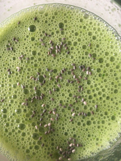 Una foto de Batido de espinacas y plátano