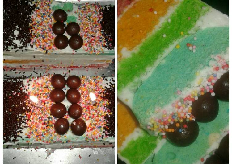 Bolu kukus rainbow dadakan