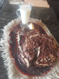 عکسی از دستور بیسکوییت یخچالی