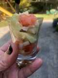 Shots de palta cebolla y tomate, infaltables en la entrada!!