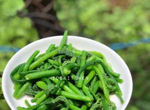 Hình của món Đọt bí xào tỏi (chay) 🧄.