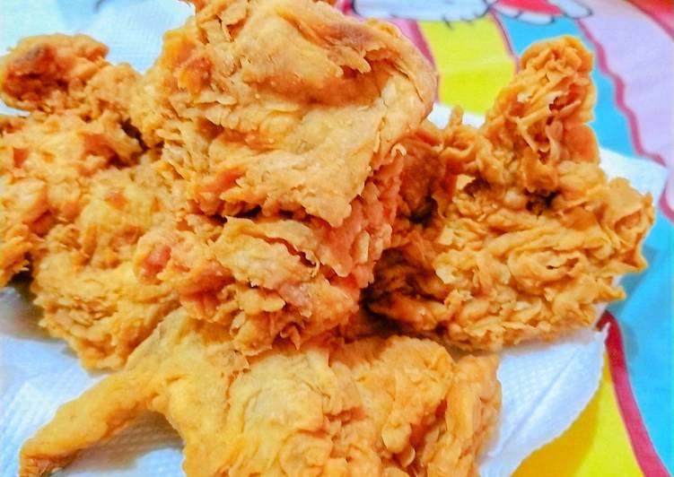 Rahasia Membuat 036. Ayam cripsy ala KFC 🍗🍗🍗 Anti Ribet!