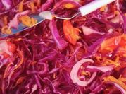 Una foto de repollo morado
