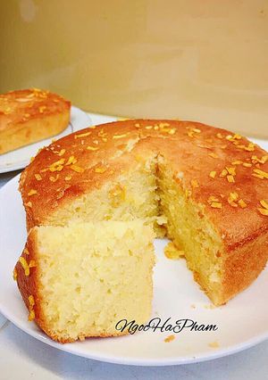 Hình của món Bánh bông lan bơ cam.