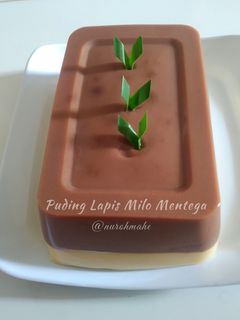 Foto resep Puding Lapis Milo Mentega